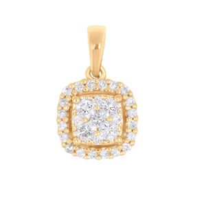 Colgante de diseñador con diamantes redondos para mujer - Product Image 3