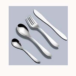 Juego de cubiertos chapados en plata de acero inoxidable de alta calidad con mango único hecho a mano juego de cubiertos modernos de lujo para niños - Product Image 1