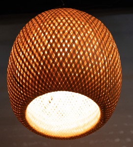 Suspension moderne en bambou abat-jour suspendu éco friendly lampe décor salon chaud et vintage style - Product Image 5