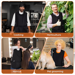 เสื้อกั๊กช่างตัดผมแบบใช้ซ้ำได้ เป็นมิตรกับสิ่งแวดล้อม เนื้อผ้านุ่ม สวมใส่สบาย ผลิตในประเทศปากีสถาน - Product Image 4