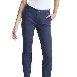 Pantalon chino pour femme, qualité supérieure, coupe ample, usage régulier, service OEM 2026, design personnalisé, couleur unie, pantalon chino pour femme - Product Image 1