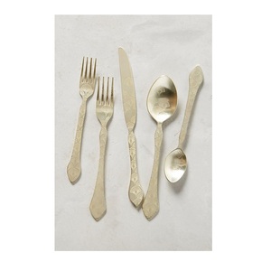Modern Cutlery Style Stainless Steel Flatware Set With Sculpted Form And Minimalist Design For Trendy <b>Tabletop</b> Layouts - Product Image 5