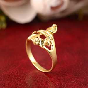 Creative Design Gothic Snake Skull <b>Ring</b> Gothic Brass <b>Ring</b> for Men 18K Gold Plated Punk Cobra Band for Wholesale OEM ODM - Product Image 4