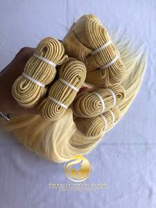 Vente en gros 100% Vendeur indien Vison brésilien 16 ''Temple indien vierge cuticule alignée doux brut Extensions de cheveux humains - Product Image 4