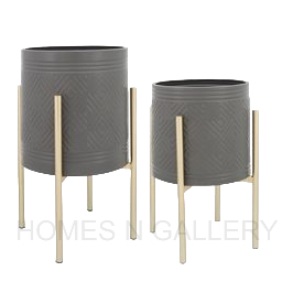 New Antique Finished Luxury Modern Design High Quality Metal Iron <b>Large</b> Round Shape Metal Planters For Outdoor Garden Decoration - Product Image 6