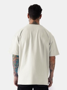 T-shirt à épaules tombantes surdimensionné lourd 250 GSM 100% coton du fabricant pour hommes T-shirt blanc 100% coton - Product Image 2