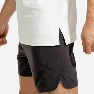 Camisetas sin mangas de gimnasio para hombre, talla XL, algodón transpirable, fibra de bambú, Color sólido con estampado de estilo callejero, Camiseta de punto de talla grande - Product Image 4