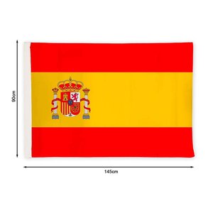 * OUTLET * bandiera spagnola tessuto in poliestere 145x90cm con anello a palo-casa e giardino/sport e tempo libero - Product Image 3