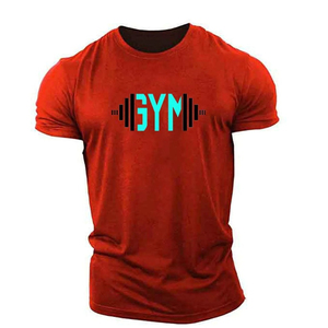 Nueva camiseta tejida para gimnasio para hombre, ropa deportiva personalizable con tela transpirable de secado rápido para fitness al aire libre - Product Image 4