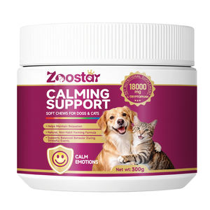 Suplemento Natural para la Salud de las Mascotas, Masticables Suaves Calmantes para Perros y Gatos, para Aliviar la Ansiedad y el Ladrido en Mascotas - Product Image 1