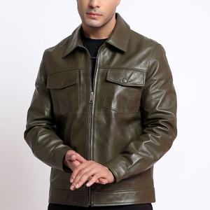 Veste en cuir de motard de la collection d'hiver Handsome Look pour hommes fabricant en gros veste en cuir de luxe pour hommes - Product Image 6