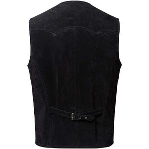 Chaleco de cuero de vaca real para hombre de nuevo estilo, Chaleco de cuero genuino de diseño personalizado para hombre - Product Image 6