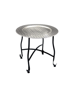 Tables d'appoint en nickel noir antique de table ronde pour la maison et l'hôtel meubles de salon décoratifs personnalisés - Product Image 2