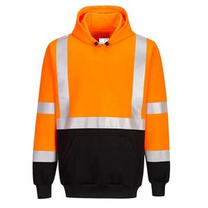 Hi-Vis เสื้อฮู้ดผู้ชายสะท้อนแสง, เสื้อฮู้ด Hi-Vis มองเห็นได้ชัดสูงทำงานระบายอากาศได้หลายกระเป๋า - Product Image 3