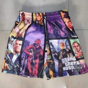 Pantalones cortos de baloncesto de malla para hombre de poliéster elastano lisos a la moda personalizados a granel al por mayor para hombre - Product Image 3