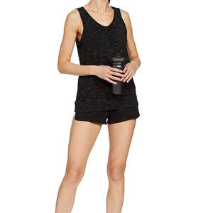 Top corto de Jersey informal para mujer, Fitness para camiseta sin mangas, transpirable y de secado rápido, ropa deportiva para mujer - Product Image 4