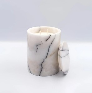 Cuenco de madera de masa de 3 mechas, vela artesanal, cera Natural hecha a mano, decoración acogedora para el hogar, aroma Natural de larga duración - Product Image 6