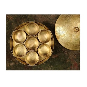 Indian style brass copper <b>spice</b> <b>masala</b> <b>dabba</b> handmade design brass metal <b>spice</b> <b>masala</b> <b>box</b> wholesale price made in India - Product Image 4