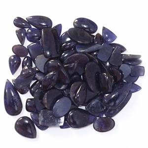 หินอิโอไลต์สีฟ้าอันงดงามหินอัญมณีอัญมณีแบบหลวมผลิตจากหิน Iolite - Product Image 3