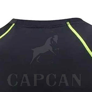 T-shirts d'été à compression coupe ajustée pour hommes Vêtements de fitness à séchage rapide avec design personnalisé léger - Product Image 5