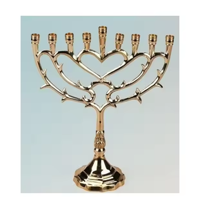 Wholesale Candle Holder Hot <b>Sale</b> Customized Shape Metal Candle Stand Metal Fancy Arms Menorah Home Decorative <b>Lighting</b> - Product Image 3