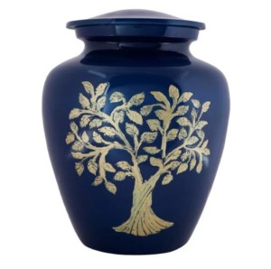 Marron avec bande de gravure urnes de crémation en aluminium en gros top classique cendres humaines urnes en métal accessoires funéraires urnes en métal - Product Image 2