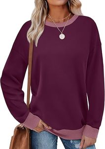 Sudadera bordada para mujer, ropa informal minimalista, sudadera de talla grande para mujer, ajuste cómodo de gran tamaño - Product Image 2