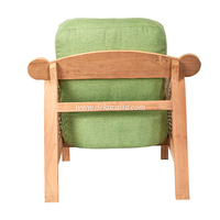 Chaise de loisirs élégante et moderne en bois massif et bambou, confortable pour la maison, le bureau, l'appartement, le salon, l'hôtel, la villa, l'intérieur