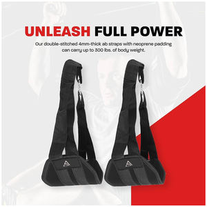 Eslingas Abdominales Personalizadas para Entrenamiento Deportivo, Levantamiento de Pesas, Eslingas Colgantes Resistentes para Ejercicios de Dominadas, Eslingas Abdominales de Alta Calidad - Product Image 2