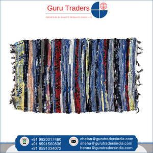 Experts dans la vente de tapis de porte en chindi à motif abstrait fait à la main personnalisables pour une utilisation intérieure et extérieure à un prix raisonnable - Product Image 3