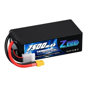 Zeee FPV Drone Battery 6S 7500mAh 50C/75C/100C 22.8V HV Lipo Battery High Voltage For UAV FPV Airplane Helicopter