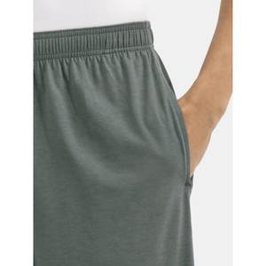 Shorts pour hommes à taille élastique avec poches, shorts amples d'entraînement unis et décontractés - Product Image 3