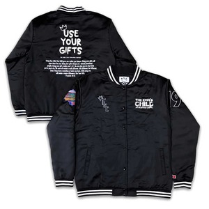 Blouson universitaire d'hiver personnalisé pour homme 100 % polyester, col montant en satin, style Letterman universitaire, pour l'extérieur et la mode urbaine - Product Image 6