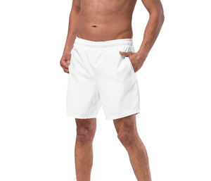 Pantalones cortos de baño de cintura media estilo callejero para hombre al por mayor, bañadores transpirables de secado rápido de color sólido, bañadores cortos de playa - Product Image 5