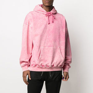 Sweatshirts surdimensionnés délavés de haute qualité pour hommes sweats à capuche à épaules tombantes pull polaire long Style d'hiver thermique - Product Image 6