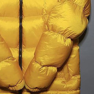 Chaqueta de bombardero de invierno para hombre OEM ODM del fabricante MOQ bajo Streetwear amarillo Negro DISEÑOS impermeable a prueba de viento chaqueta con capucha - Product Image 3