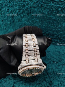 Montre Moissanite Diamond VVS Iced Out de bonne qualité avec montres Moissanite de style fantaisie d'exportation en Inde - Product Image 3