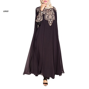 2025 conception OEM personnalisée haute qualité style Dubaï Abaya Kaftan broderie Logo islamique femmes Abaya Service OEM - Product Image 1