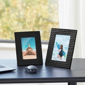 Marco de fotos de tamaño personalizado estilo americano simple moderno y elegante metal de aluminio en color negro - Product Image 2