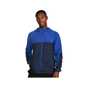 Veste pour homme de style sportif coupe-vent en polyester de qualité supérieure, vente en gros d'usine OEM, avec capuche, pull à demi-zip, veste coupe-vent - Product Image 1