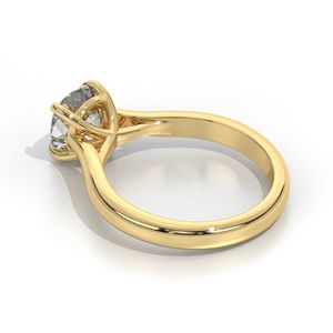 Bague de fiançailles en diamant de laboratoire 1.CT, taille coussin, en or jaune, rose ou blanc 10K, 14K ou 18K, pour les fêtes et les anniversaires - Product Image 2
