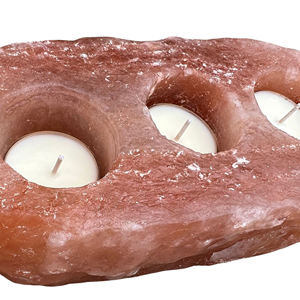 Mejor Fabricación de alta calidad hecha a mano Natural Himalayan Rock Salt Lamp Candle Real Touch para la decoración de la boda al por mayor bajo - Product Image 4