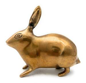 Estilo Vintage latón sentado perro riqueza símbolo estatua alto feroz Animal escultura para decoración del hogar - Product Image 4