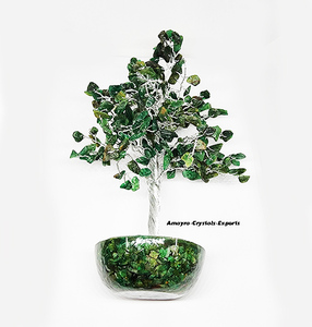 Árbol de Ágata Verde con Base de Resina de Jade Verde, Árboles de Ágata Semipreciosos Curativos para Regalos, Compre en Amayra Crystal - Product Image 4
