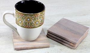 Hermoso posavasos de mármol y madera para bebidas para el hogar, cocina, oficina, mesa de comedor, tazas de té, tazas de café, latas de cerveza, bar, vasos de agua - Product Image 6