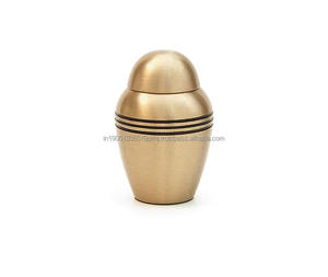 Mini urne en aluminium de 3 pouces couleur marbre personnalisée, petit souvenir commémoratif pour les cendres humaines ou animales, fournitures funéraires - Product Image 6