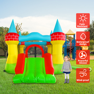 Kid Castle <strong>Bounce</strong> House, Commercial <strong>Bounce</strong> House Bouncy House with Blower, <strong>Water</strong> <strong>Bounce</strong> House <strong>Inflatable</strong> with Large Jumping Area