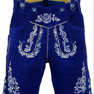 Pantalones Cortos de Cuero para Hombre, Estilo Bávaro, Tradicional, Personalizado - Product Image 1