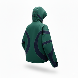 Chaqueta Cortavientos Bomber con Cremallera de Poliéster para Hombre, Invierno, Ecológica, Impermeable, Servicio OEM, Teñida, Estilo Vintage Años 90, Anorak - Product Image 3