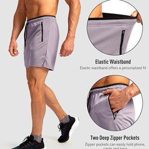 Pantalones Cortos Deportivos para Hombre al por Mayor, Transpirables, de Secado Rápido, con Bolsillo Funcional, Directo de Fábrica - Product Image 4